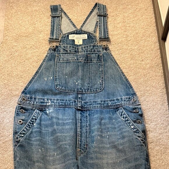 GAP 1969, Boyfriend Fit, Distressed Overalls, Size S - Picture 6 of 6